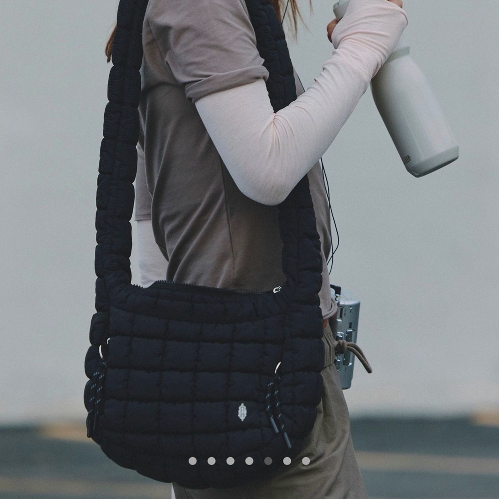 FP Movement by Free People Black Quilted Shoulder Bag